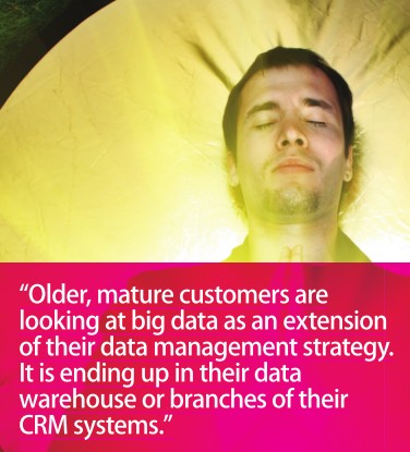 Big data as an extension of their data management strategy