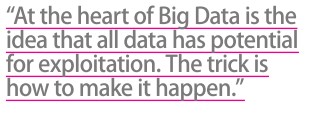 Big data is ripe for exploitation