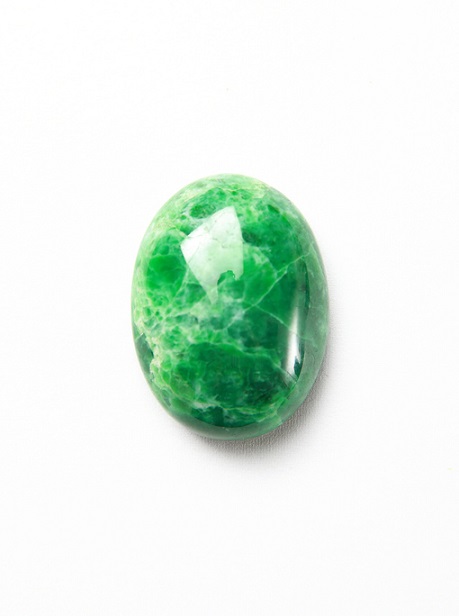 Polished jade gemstone